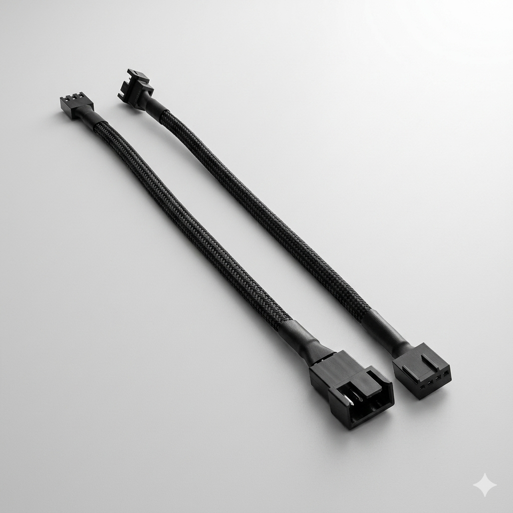 Optimieren Sie das Kabelmanagement in Ihrem Premium-Indoor-Garten. Mit dem hochwertig ummantelten 42 cm Verlängerungskabel (4-Pin PWM) positionieren Sie Ihre Umluftventilatoren absolut flexibel und wahren die makellose Ästhetik des CLOSETLAB Uno Stealth-Designs